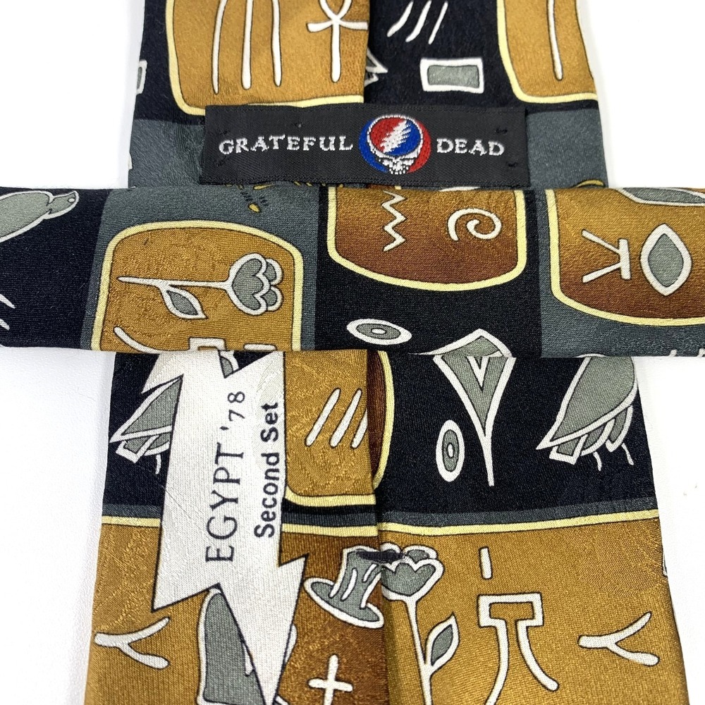 Grateful‎ Dead Band Mens Tie 'Egypt '78 Second Set' Design Silk Dead Head RARE - Picture 5 of 6